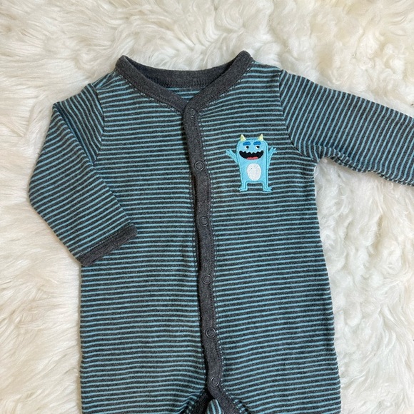 Baby Boy 3 Months Footies - Picture 5 of 6